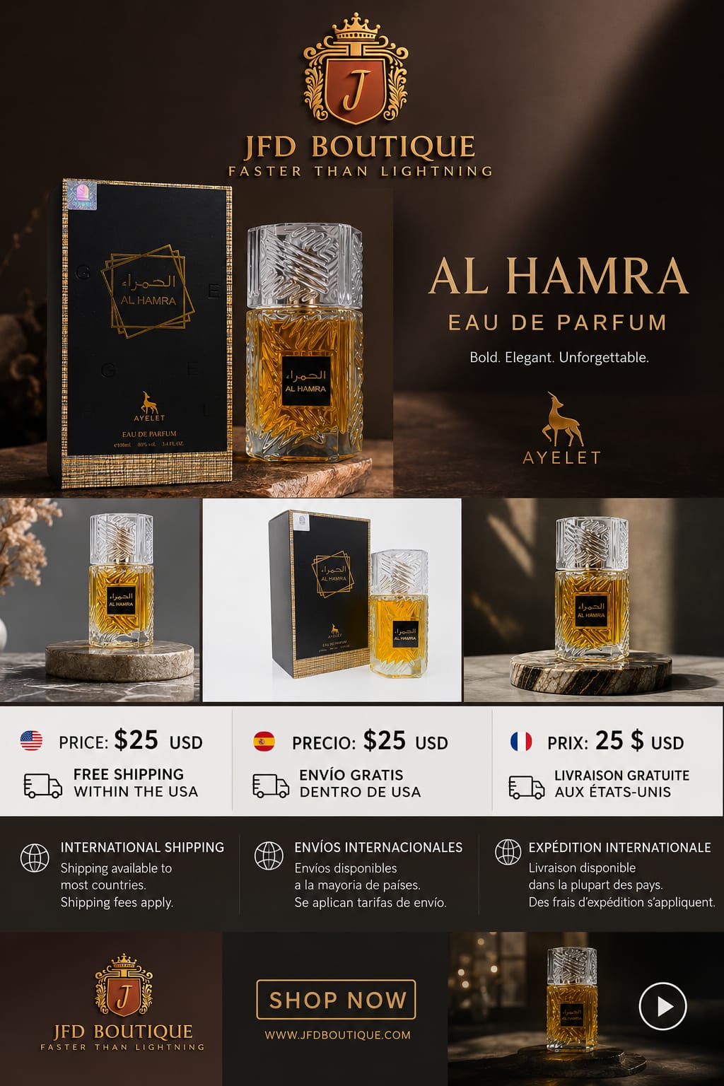 Al HAMRA perfum 100mil. unisex